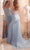 Ladivine CC2167 - Sheer Corset Beaded Evening Gown Evening Dresses 2 / Lt Blue
