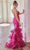 Ladivine CC2288 - Floral Appliqued Mermaid Prom Gown Prom Dresses 10 / Red