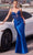 Ladivine CC2401 - Lace Up Back Gown Prom Dresses 0 / Royal