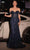 Ladivine CC341 - Basque Off-Shoulder Evening Dress Prom Dresses