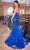 Ladivine CC4006 - Plunging V-Neck Sleeveless Prom Gown Prom Dresses