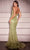 Ladivine CC416 - Bead Embellished V-Neck Evening Dress Cocktail Dresses