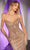 Ladivine CC416 - Bead Embellished V-Neck Evening Dress Cocktail Dresses