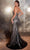 Ladivine CC6018 - Rhinestone Embellished Strapless Prom Gown Prom Dresses