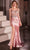 Ladivine CC8868 - Beaded Satin Gown Prom Dresses 0 / Dusty Rose