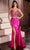 Ladivine CC8868 - Beaded Satin Gown Prom Dresses 0 / Fuchsia