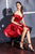 Ladivine CD0140 - Off SHoulder Homecoming Dress Homecoming Dresses XXS / Burgundy