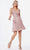 Ladivine CD0163S - Scoop Back Embellished Cocktail Dress Special Occasion Dress M / Dusty Rose