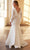 Ladivine CD0169C - Satin V-Neck Bridal Gown Wedding Dresses