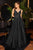 Ladivine CD0181 - Floral Applique Prom Dress Prom Dresses XS / Black