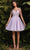 Ladivine CD0188 - Tie Straps A-Line Cocktail Dress Cocktail Dresses S / Blush