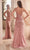 Ladivine CD0220 - Sleeveless High Slit Prom Gown Prom Dresses 6 / Orange