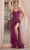 Ladivine CD0220 - Sleeveless High Slit Prom Gown Prom Dresses 6 / Orange