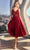 Ladivine CD0225 - Beaded V-Neck Cocktail Dress Cocktail Dresses 14 / Champagne