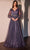 Ladivine CD0938 - Sheer Long Sleeve Lace Applique Prom Gown Mother of the Bride Dress