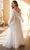 Ladivine CD243WC - Long Sleeve Sheer Wedding Gown Wedding Dresses