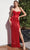 Ladivine CD293 - Scoop Embellished Prom Dress Prom Dresses 4 / Red