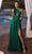 Ladivine CD323 - Convertible Straps A-Line Prom Gown Prom Dresses 2 / Emerald