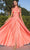 Ladivine CD323 - Convertible Straps A-Line Prom Gown Prom Dresses 2 / Lt Coral