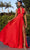 Ladivine CD323 - Convertible Straps A-Line Prom Gown Prom Dresses 2 / Red