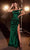 Ladivine CD327 - Asymmetric Neck Draped Prom Gown Prom Dresses 12 / Nova Purple