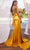 Ladivine CD340 - Sweetheart Beaded Bust Prom Gown Prom Dresses 10 / Marigold