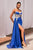 Ladivine CD343 - Strapless Illusion Waist Evening Gown Prom Dresses