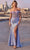 Ladivine CD745 - Floral Off-Shoulder Sweetheart Prom Gown Prom Dresses