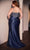 Ladivine CD752C - Embellished Plunging Neck Sleeveless Prom Gown Prom Dresses