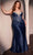 Ladivine CD752C - Embellished Plunging Neck Sleeveless Prom Gown Prom Dresses