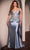 Ladivine CD752C - Embellished Plunging Neck Sleeveless Prom Gown Prom Dresses