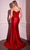 Ladivine CD776 - Illusion V-Neck Long Gown Prom Dresses