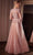 Ladivine CD789 - Deep V-Neck Lace Evening Dress Mother of the Bride Dresses