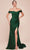 Ladivine CD790C - Off Shoulder Satin Plus Gown Prom Dresses