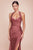 Ladivine CD796 - Halter Ruched Bodice Prom Dress Prom Dresses