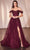 Ladivine CD799 - Embroidered Glitter A-Line Prom Dress Prom Dresses 6 / Plum