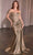 Ladivine CD803 - Sequin Appliqued Sweetheart Prom Dress Prom Dresses 4 / Mocha Gold