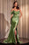 Ladivine CD804 - Applique Asymmetrical Evening Gown Evening Dresses