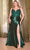 Ladivine CD838C - Sleeveless Embroidered Corset Bodice Prom Gown Prom Dresses 16 / Emerald