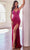 Ladivine CD840 - Sequined Lace Appliqued Evening Gown Prom Dresses 2 / Azalea Pink