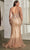 Ladivine CD845 - Beaded Sleeveless V-Neck Prom Gown Prom Dresses