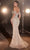 Ladivine CD848 - Fringed Detail Off-Shoulder Prom Gown Prom Dresses