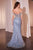 Ladivine CD848 - Fringed Detail Off-Shoulder Prom Gown Prom Dresses