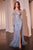 Ladivine CD848 - Fringed Detail Off-Shoulder Prom Gown Prom Dresses