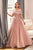 Ladivine CD955 - Floral Applique Ballgown Prom Dresses 2 / Rose Gold