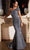 Ladivine CD980 - Foldover Asymmetric Neck Prom Gown Prom Dresses 14 / Midnight