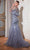 Cinderella Divine CDS438 - Floral Mermaid Glitter Gown Evening Dresses