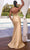 Ladivine CDS454 - Sequin Asymmetrical Evening Dress Evening Dresses