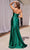 Ladivine CDS487 - Sweetheart High Slit Evening Dress Evening Dresses 12 / Rose