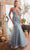 Ladivine CDS488 - Glittery Mermaid Evening Dress Evening Dresses 2 / Smoky Blue